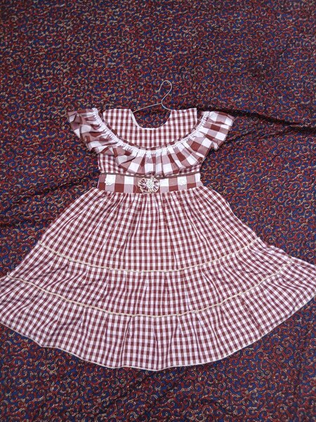 Robe d'école à carreaux Cp1-2