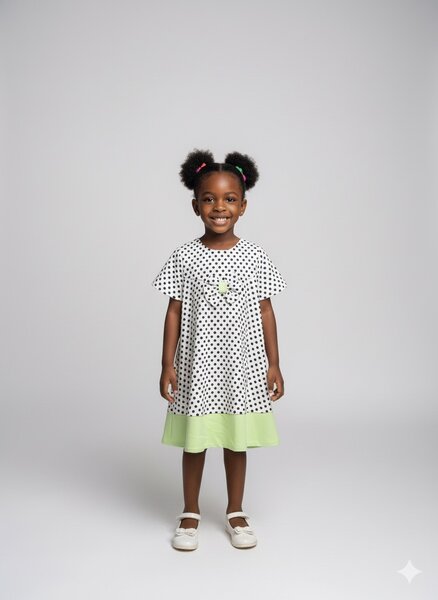 Robe enfant verte 3 à 5ans