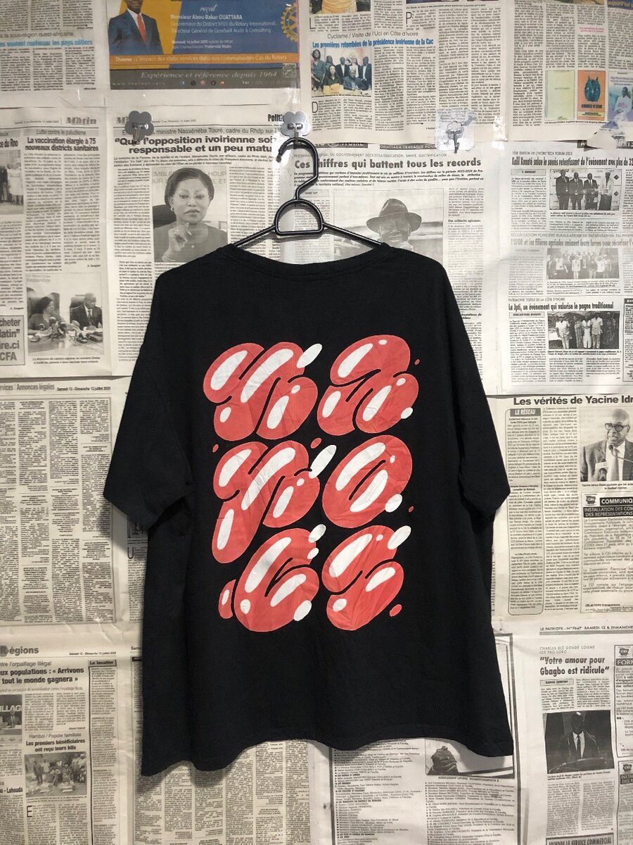 T-shirt unisexe à imprimé artistique