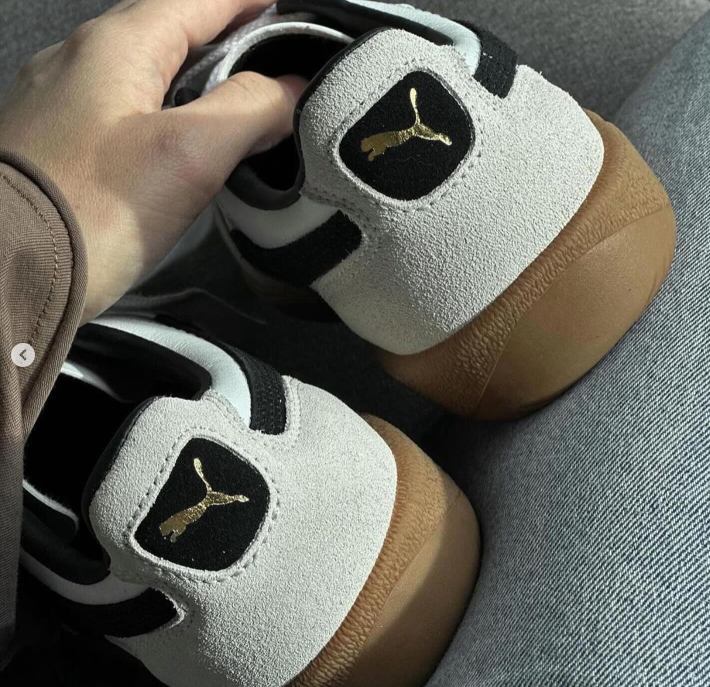 Кроссовки Puma Palermo белый/коричневый