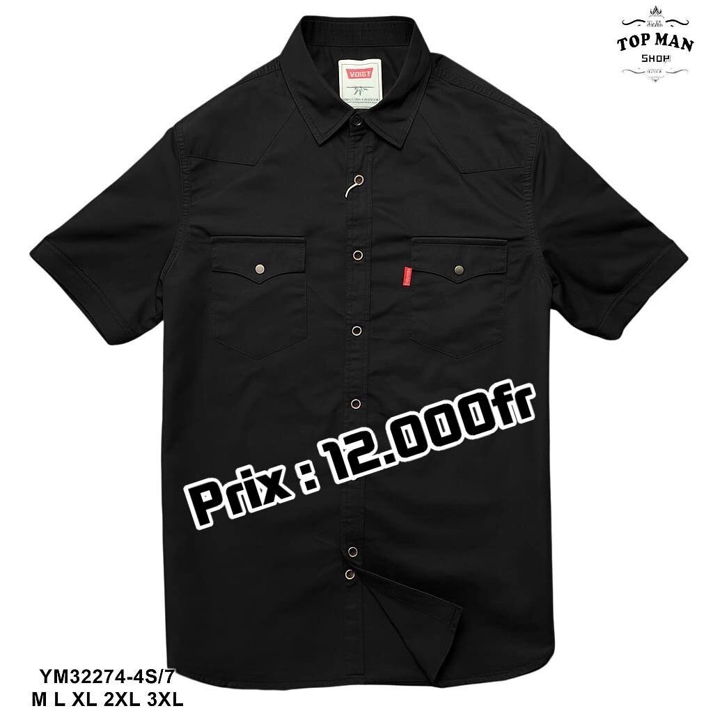 Chemise à manches courtes homme