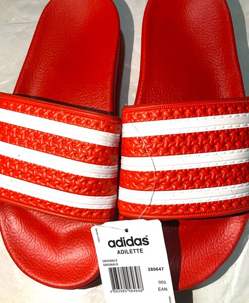Adidas Adilette Sandales Rouges