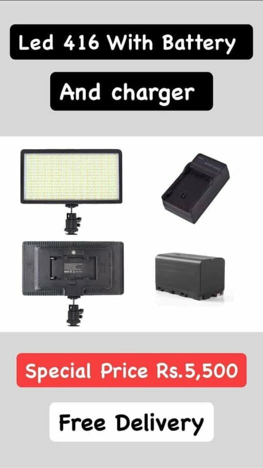 LED 416 4400Mah big Battery + Charger