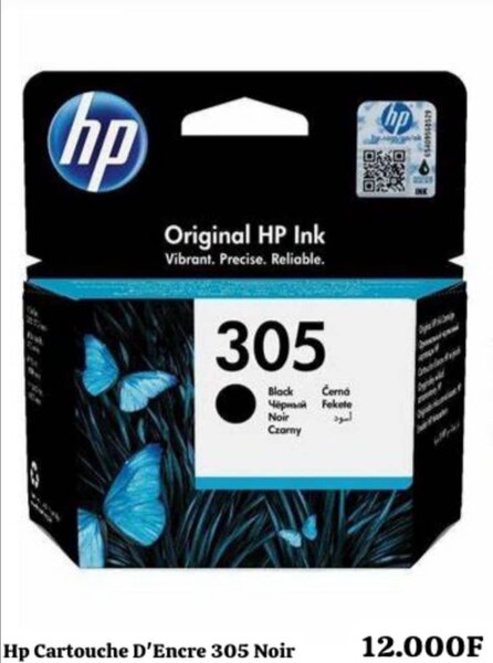 Cartouche d'Encre HP 305 Noir