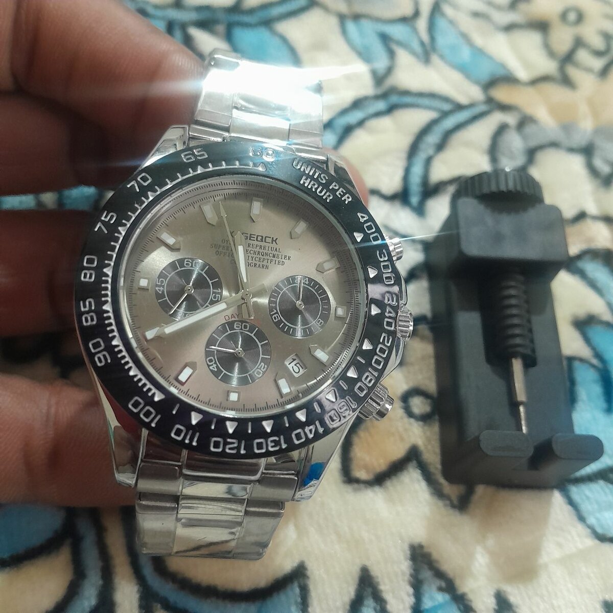 Montre Chronographe Acier Inoxydable