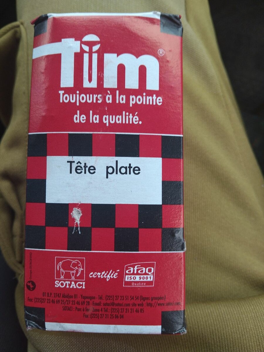 Clous tête plate Tim