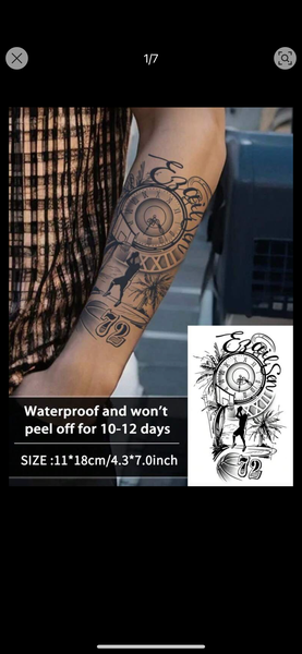 Tatouages temporaires imperméables