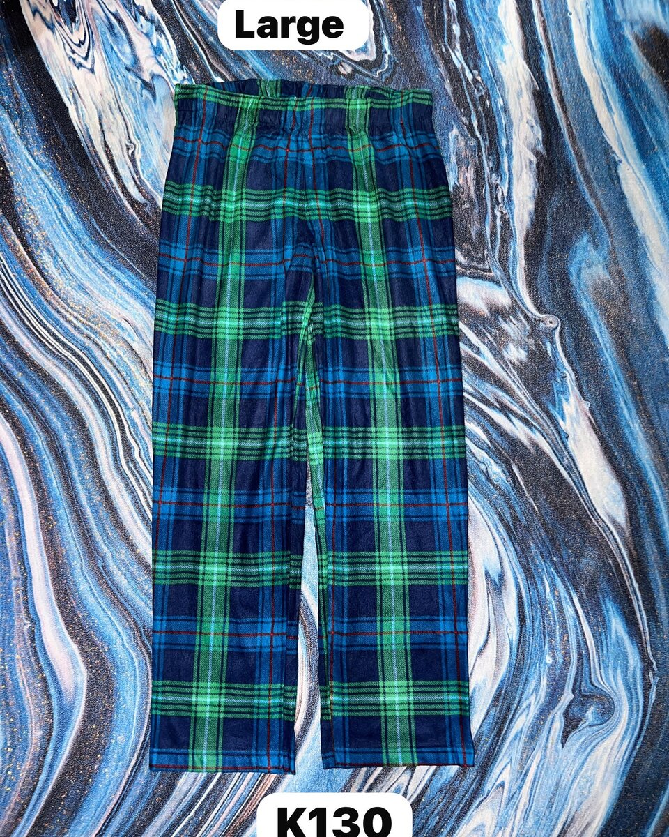 Women's cozy checkered pajama pants