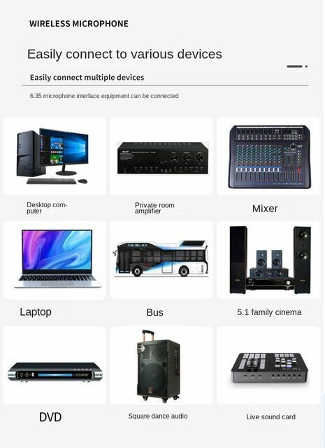 Wireless Microphone 1 Channels UHF Fixed Frequency Handheld