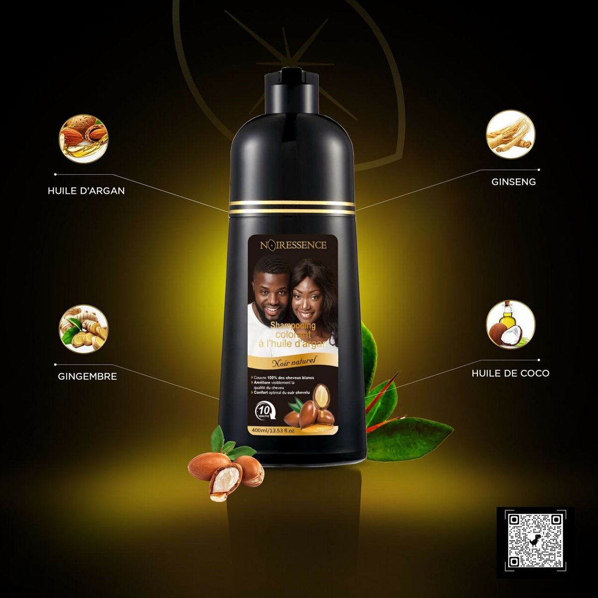 Shampooing Colorant à l'Huile d'Argan