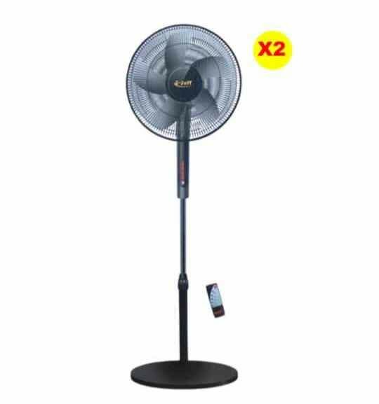 Lot De 2 Ventilateurs E Jeff 5 Hélices Avec Télécommande