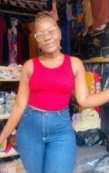 Raspberry-colored ribbed T-shirt