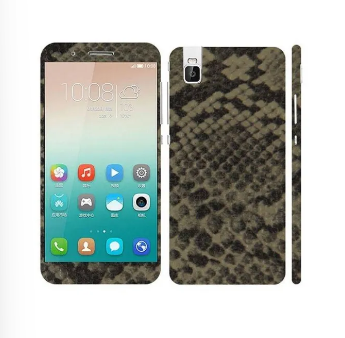 Huawei Honor 7i Grey Brown Snake Leather Texture Mobile Skin