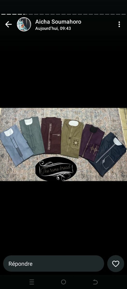 Boubou homme femme enfant