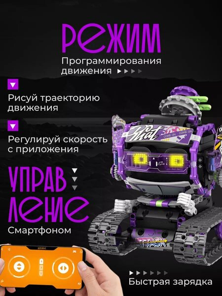 Программируемый робот конструктор 3 в 1 Кибер девочка