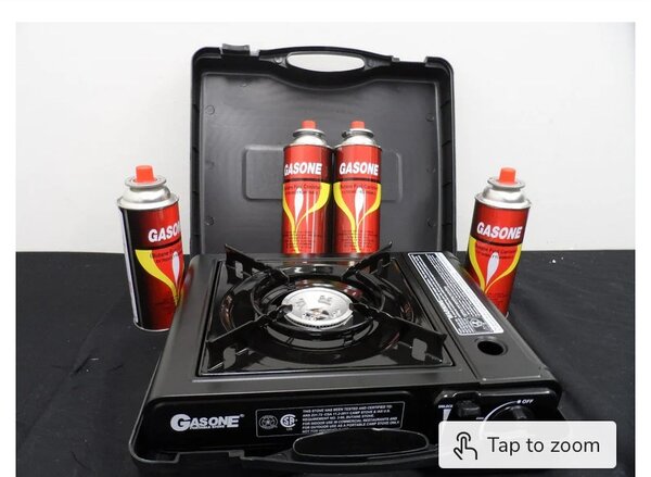 Camping Stove Portable Single Burner Butane Gas stove w/ Har