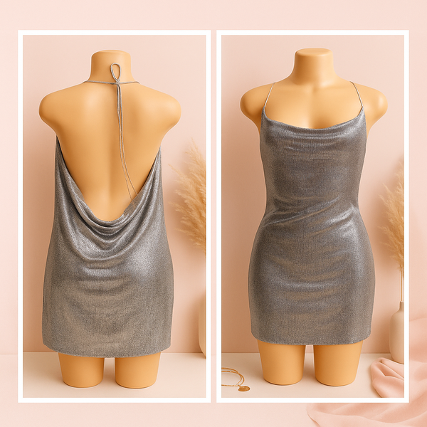 Robe élégante argentée