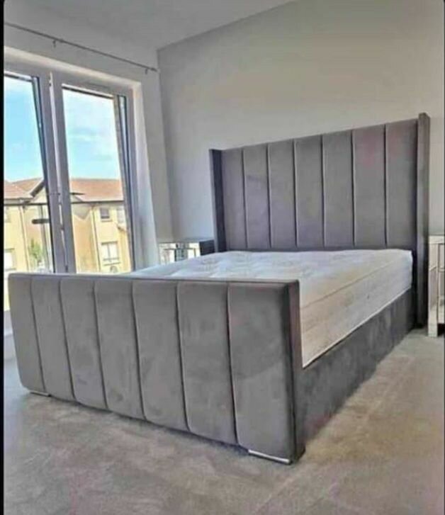 Double bed frame and mattress