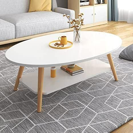 Table basse ovale moderne