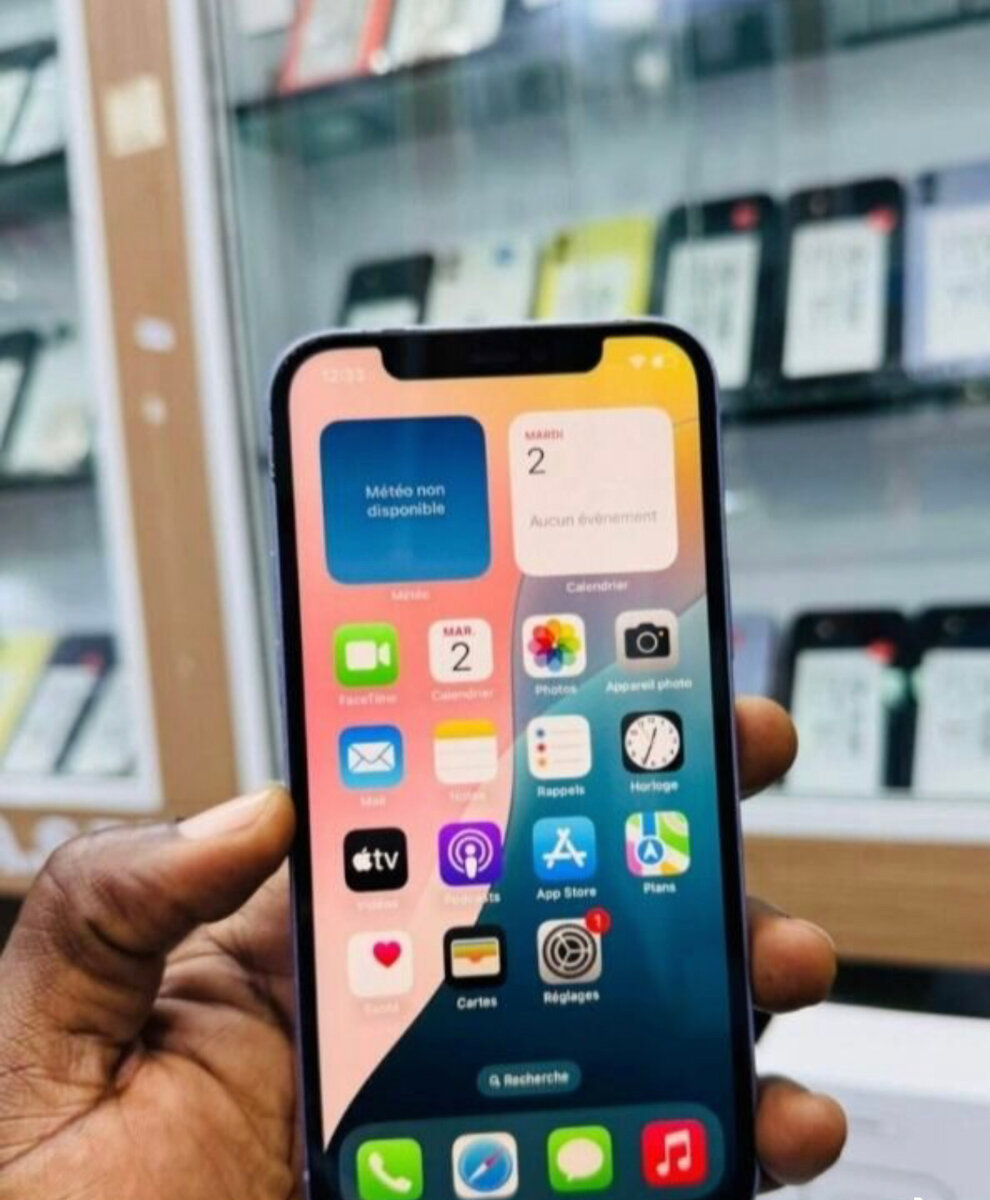 iPhone bleu déverrouillé