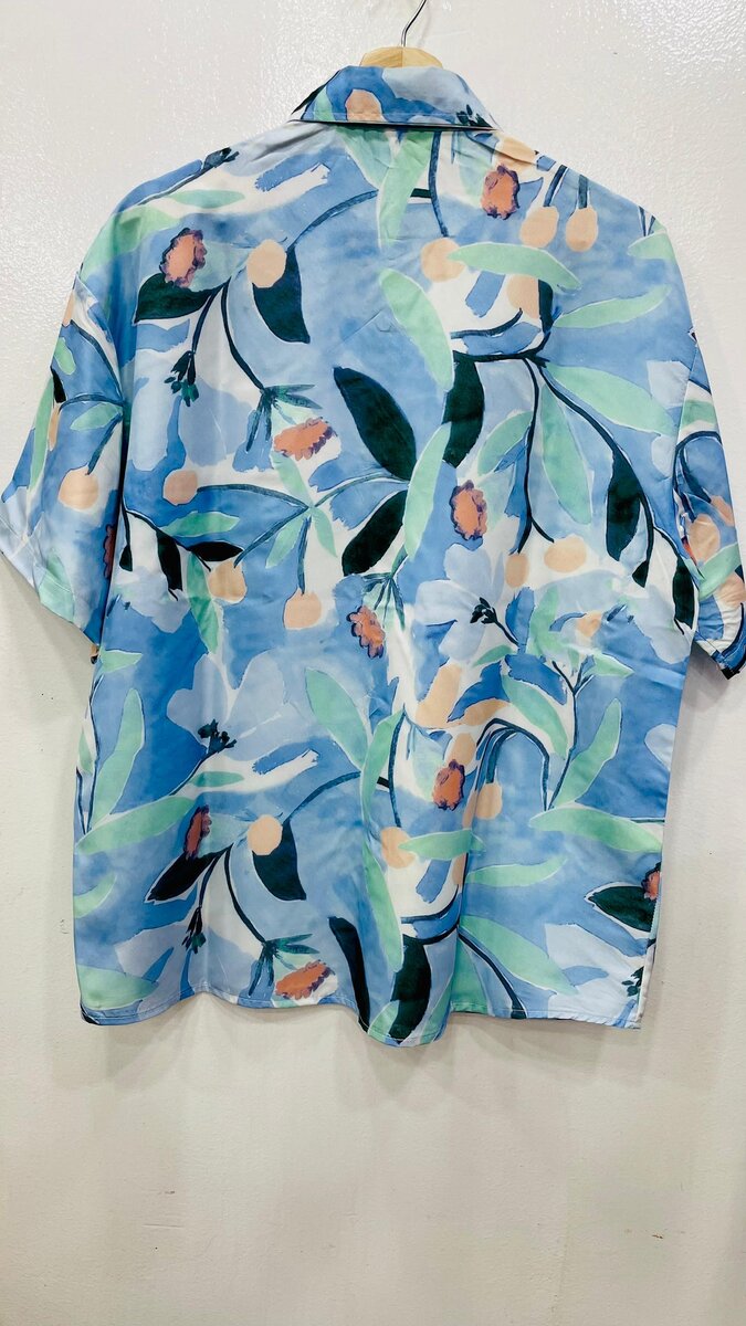 Chemise Florale à Manches Courtes