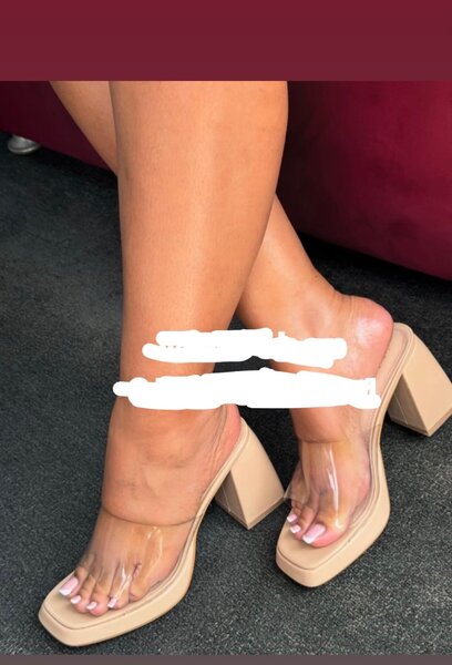 Mules compensées transparent