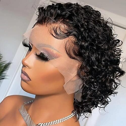 Short curly wig