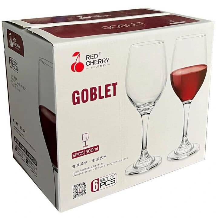 Lot de 6 Verres à Vin 300ml