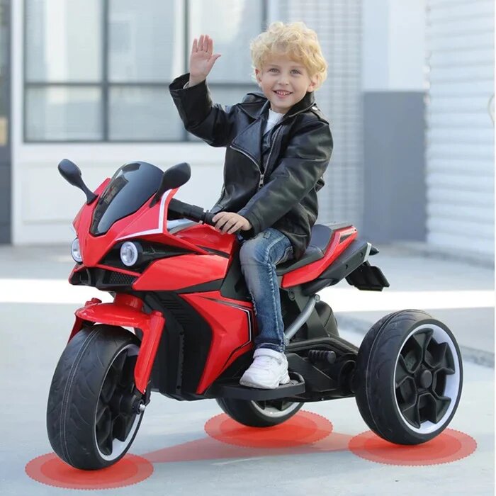 Moto électrique enfant rouge