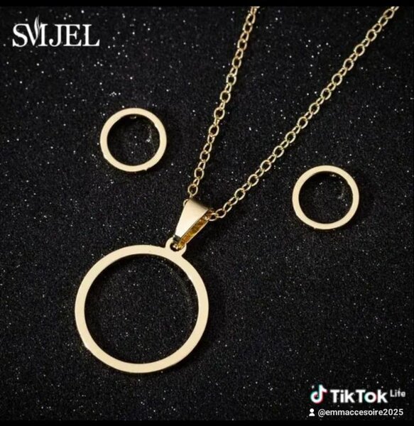 Chaine complet boucles d'oreilles