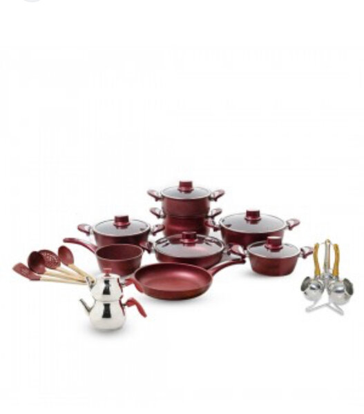 Ensemble Batterie de Cuisine Rouge