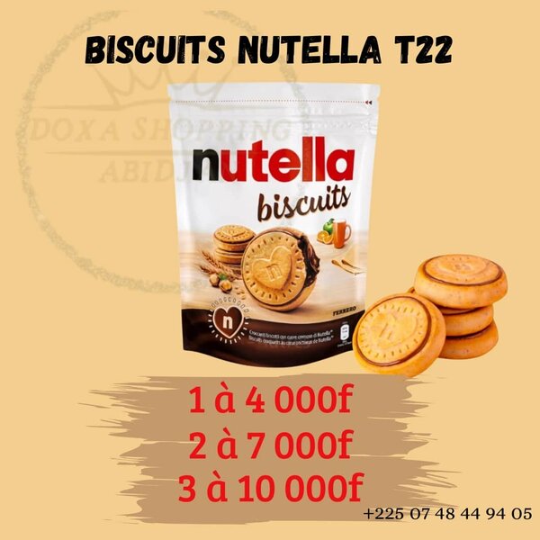 Biscuits Nutella T22