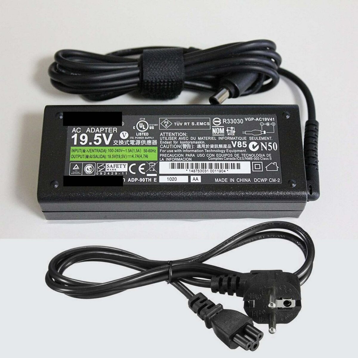 Chargeur sony vaio