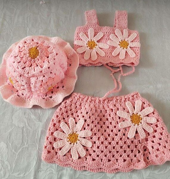 Ensemble crochet bébé été