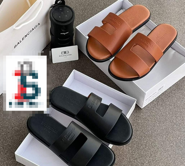 Baskets en cuir noir