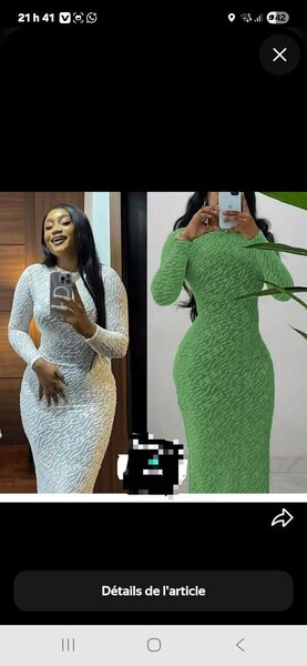 Robe Longue Élastique Femme