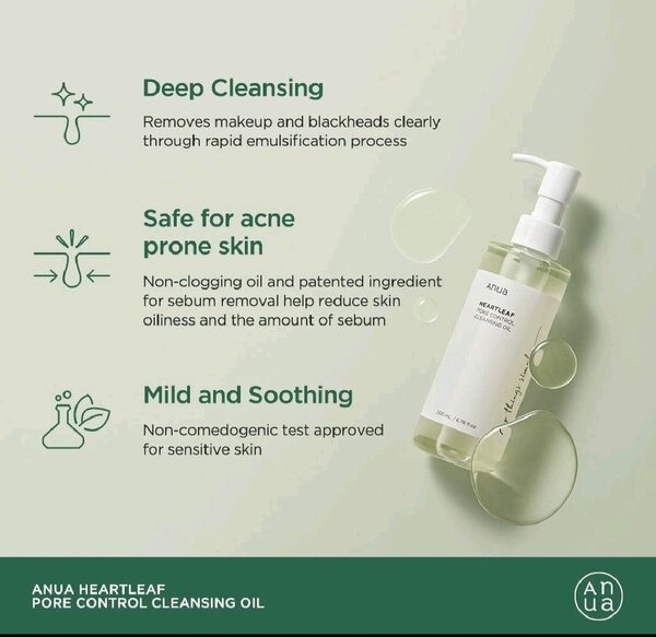 Anua heartleaf pore control cleansing oil