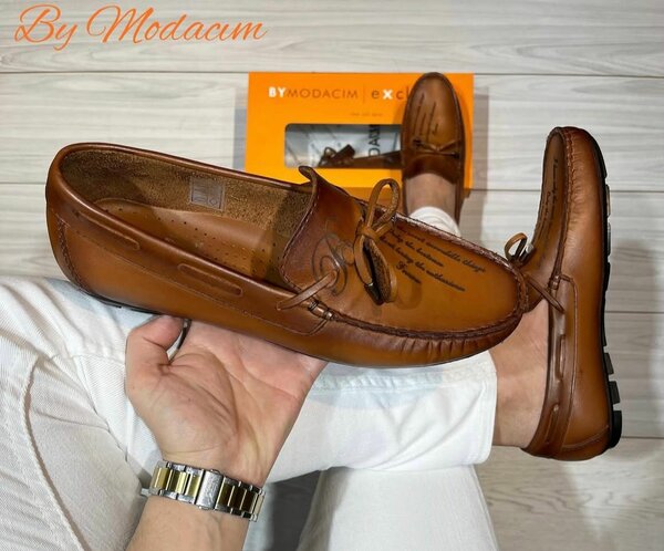 Mocassins en cuir pour hommes