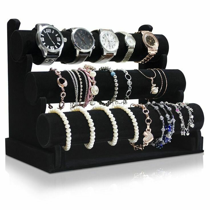 3 layers watch and bracelet display