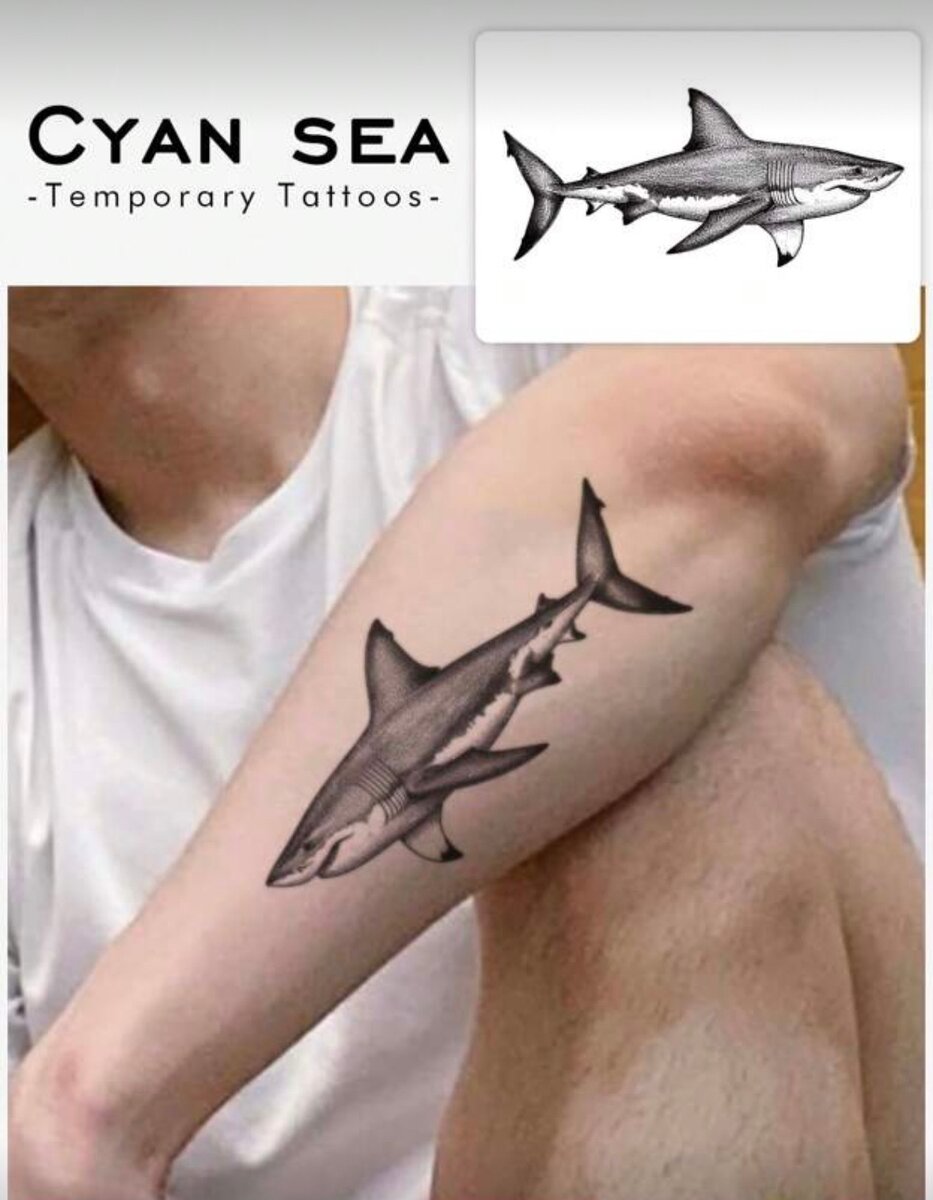 Tatouage Temporaire Requin