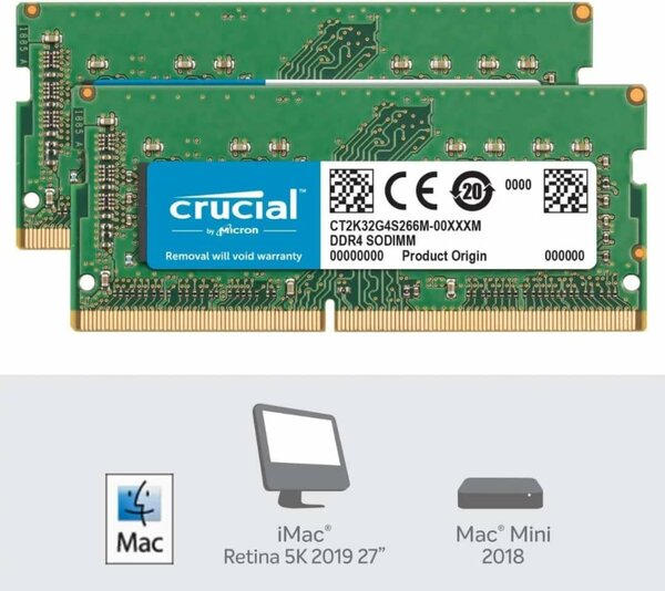 Mémoire RAM Crucial DDR4 8GB