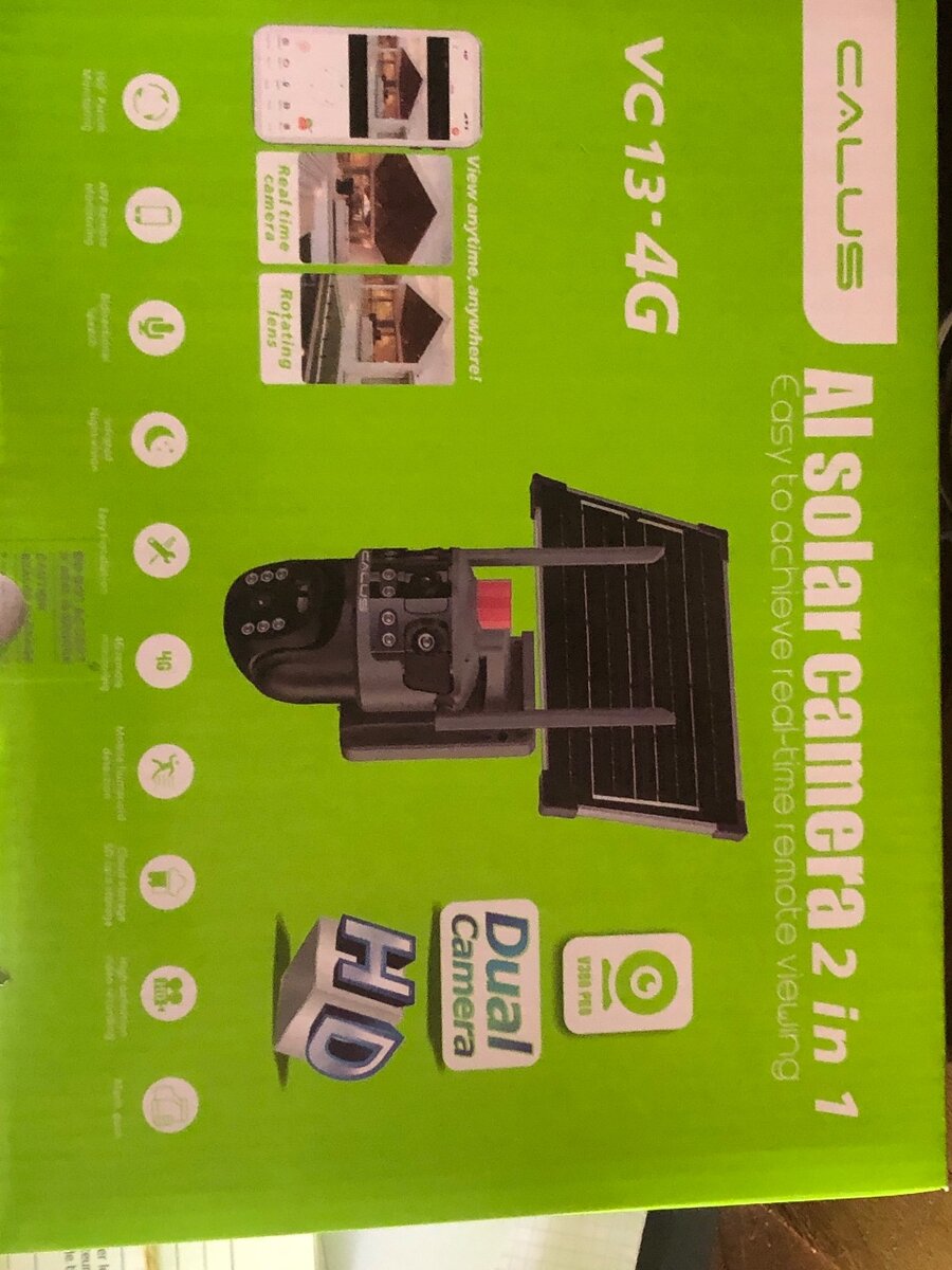 Caméra solaire HD AI 2 en 1