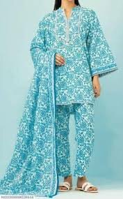 Full print lawn suit
