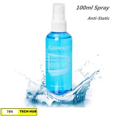 SCREEN CLEANER GEL SPRAY 100ml for Laptop Mobile TV Screens & Camera lens Cleaner Spray with Microfiber Cleaning Cloth for Computer Screen Monitor Cleanser