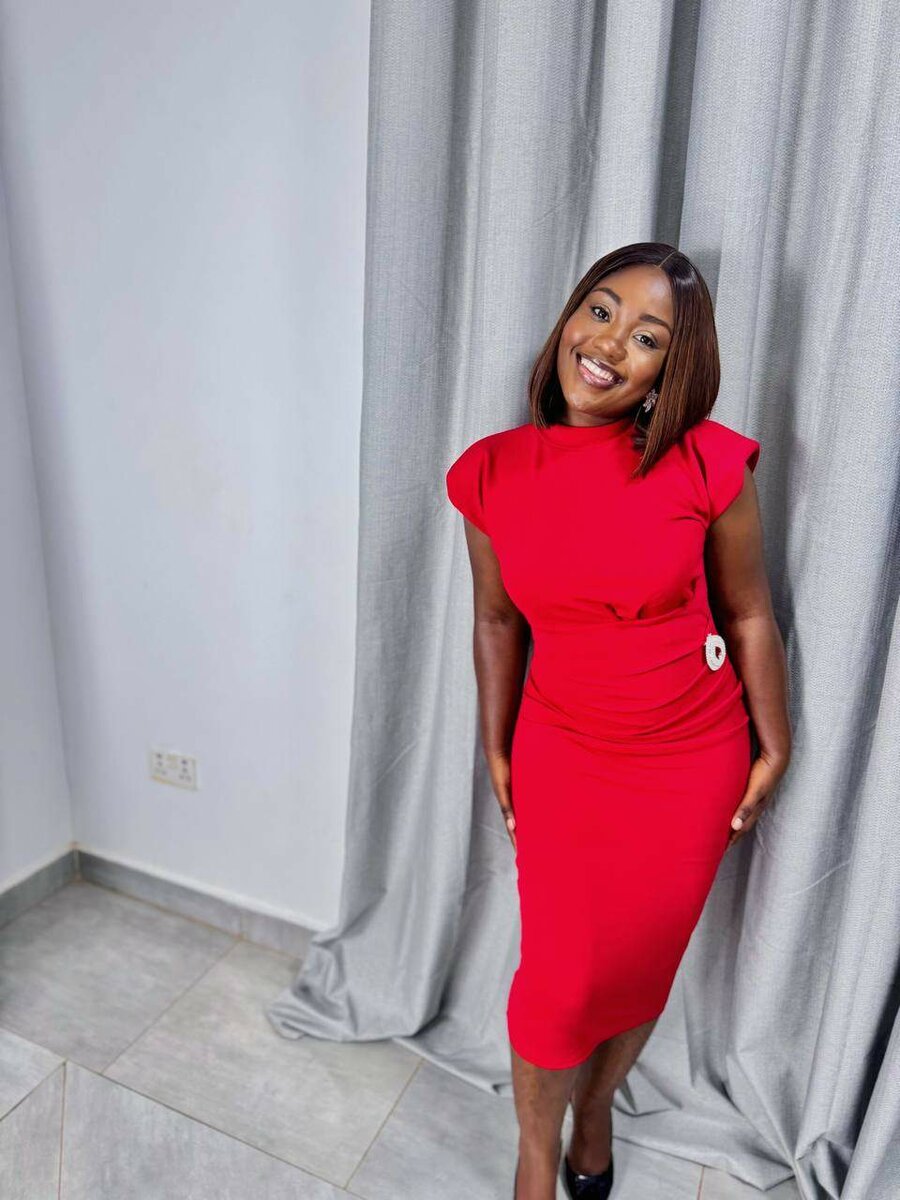 The Scarlet Elegance Ruched Dress