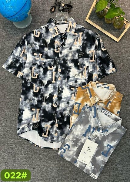 Chemise casual homme imprimée