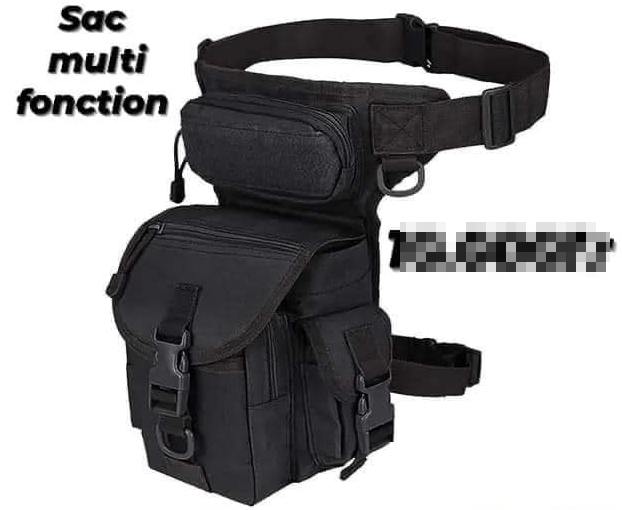 Sac multifonctionnel. Noir.