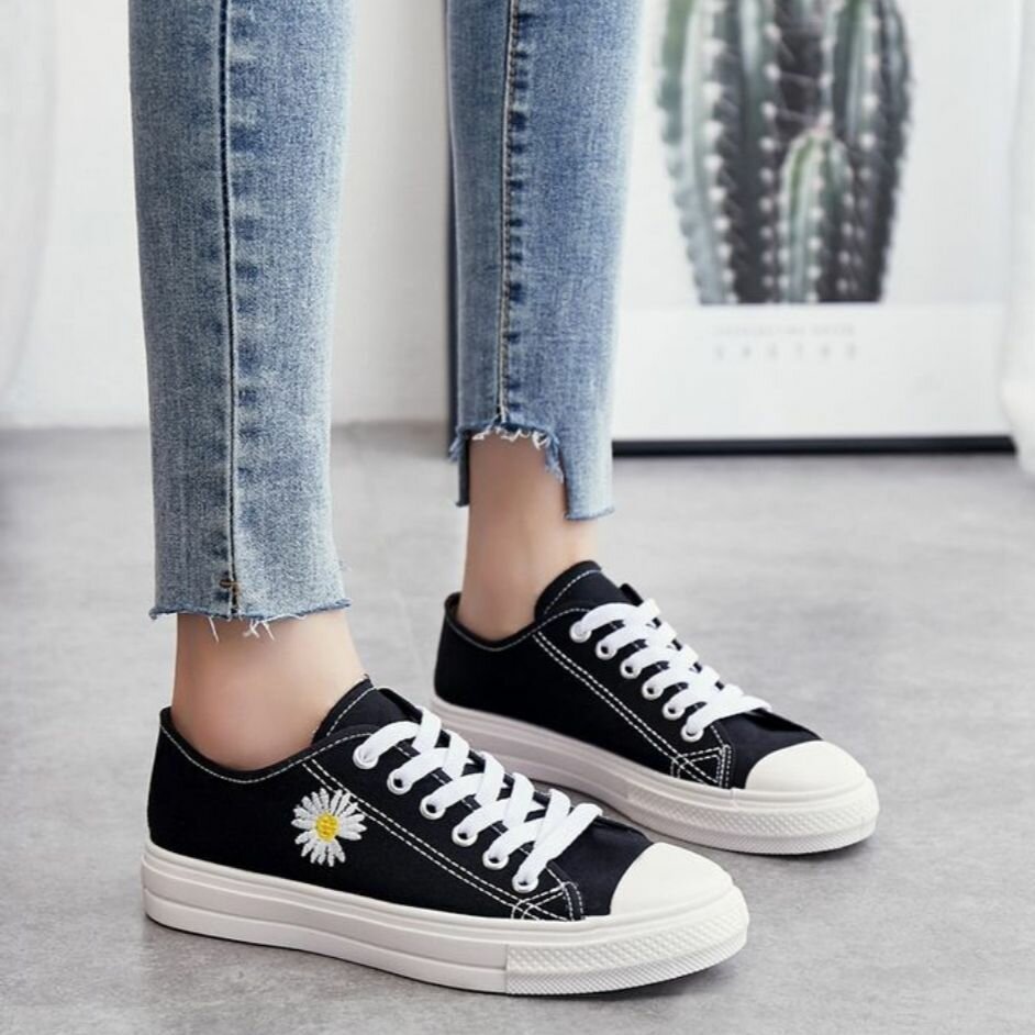 Baskets Daisy Noires Unisex