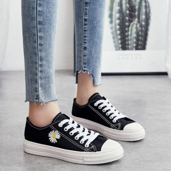 Baskets Daisy Noires Unisex
