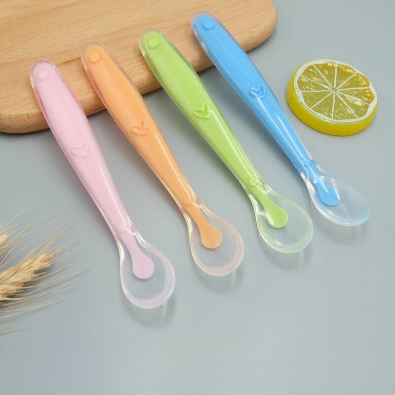 Baby Silicone Feeding Spoon  Soft, Safe, and Easy to Use